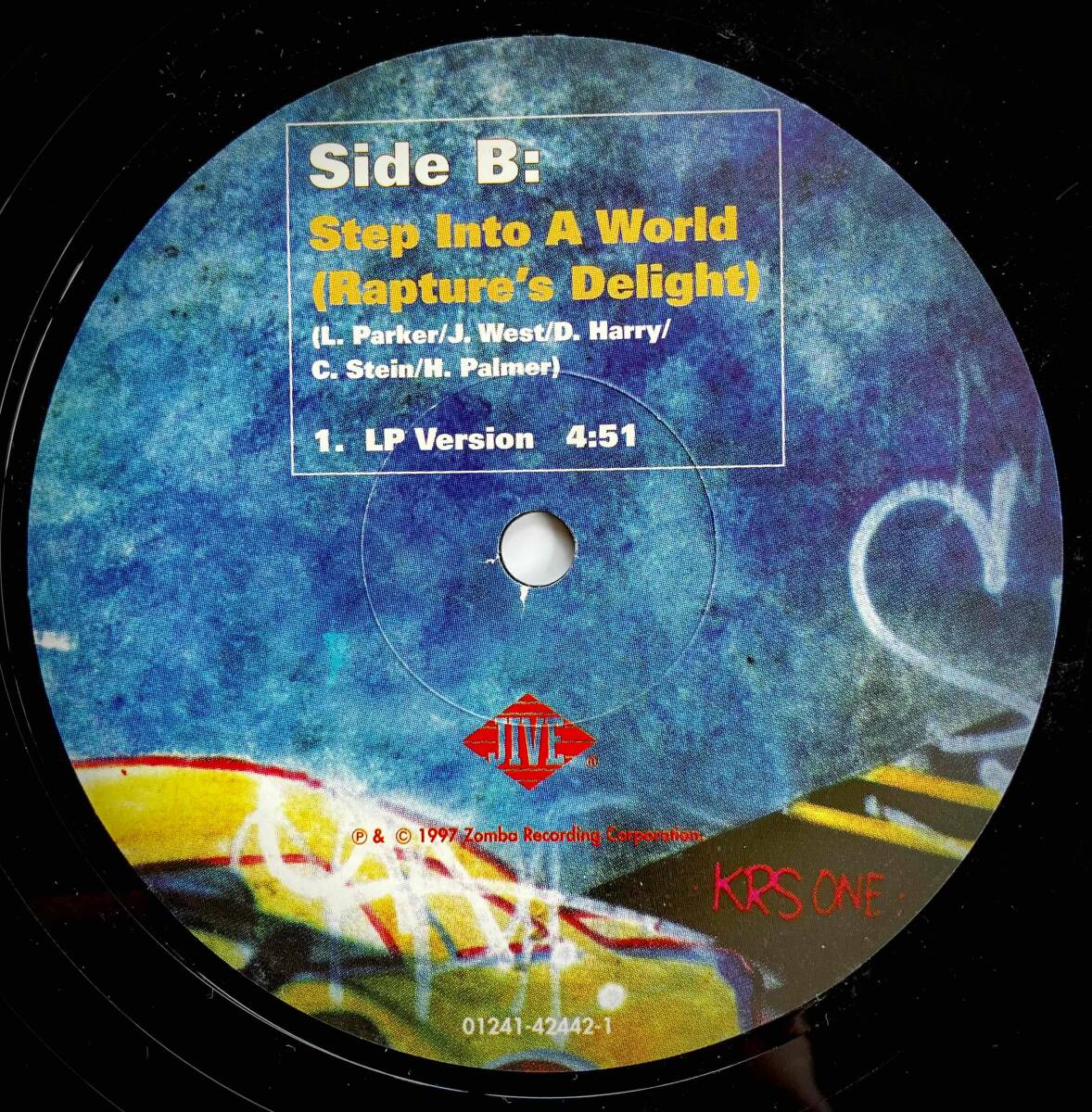 KRS ONE / Step Into A World (Rapture's Delight)【12''】1997 / US / Jive / 01241-42442-1の画像4