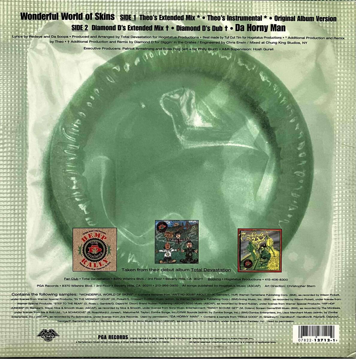 Total Devastation / Wonderful World Of Skins【12''】1994 / US / PGA Records / 07822-12712-1 / 検索：333yen vinylの画像2