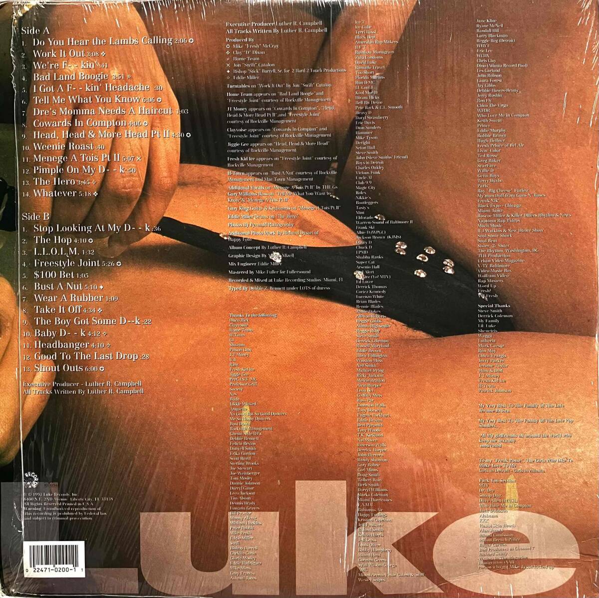Luke / In The Nude【2LP】1993 / US / Luke Records / XR 200-1_画像2