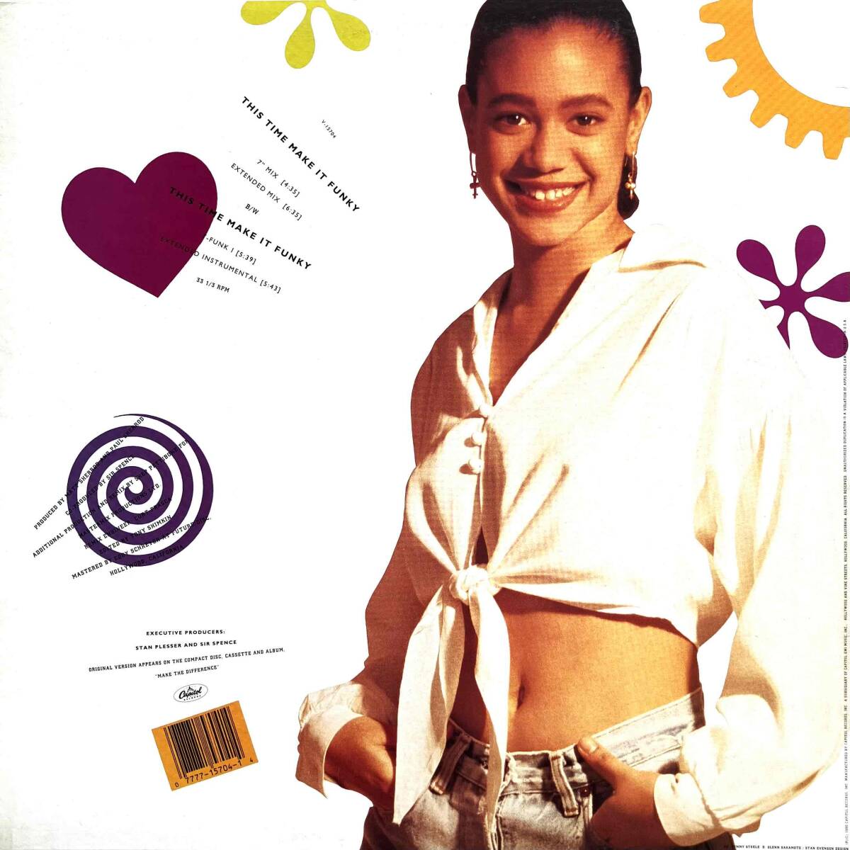 Tracie Spencer / This Time Make It Funky【12''】1990 / US / Capitol Records / V-15704 / 検索：333yen vinyl_画像2