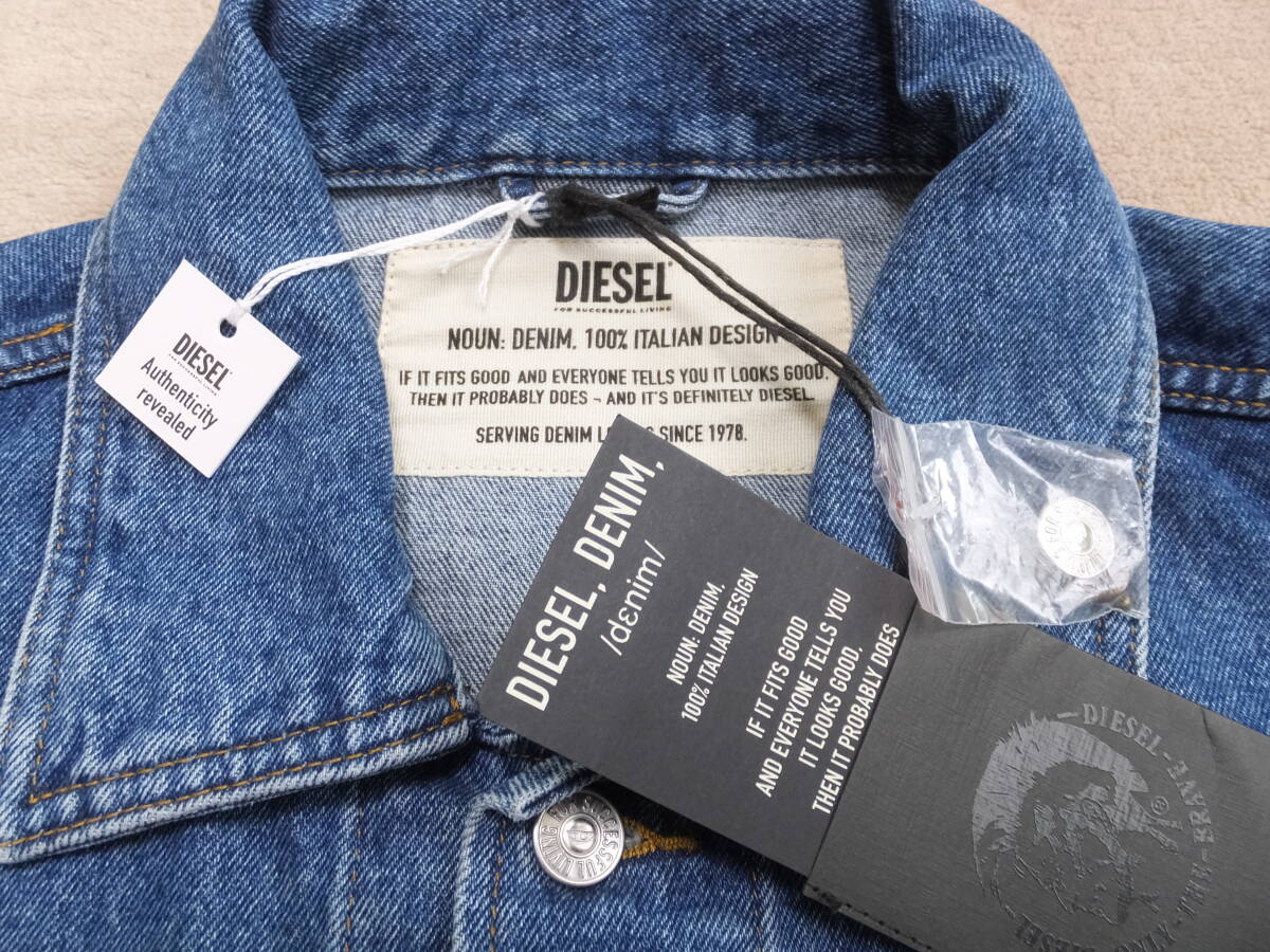 ディーゼル メンズ デニムジャケット DIESEL NHILL-C1 GIACCA A02126 0ABBI 01 BLUE 新品未使用 サイズＸＬの画像5