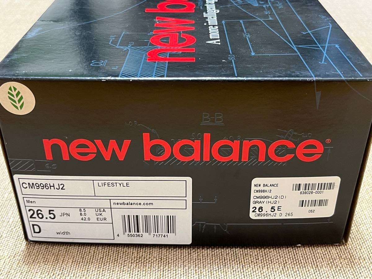 NEW BALANCE ニューバランス CM996HJ2(D) GRAY 26.5cm／996 35周年 アニバーサリーモデル