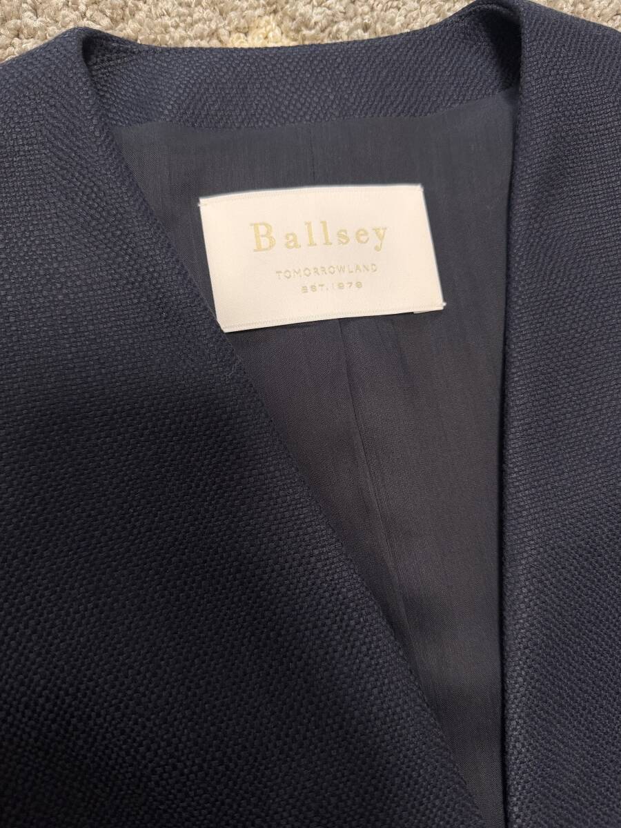 トゥモローランド　ボールジィ　Ballsey　セットアップ　ジャケット　スカート　オケージョン　入学式　ネイビー　34　美品_画像5