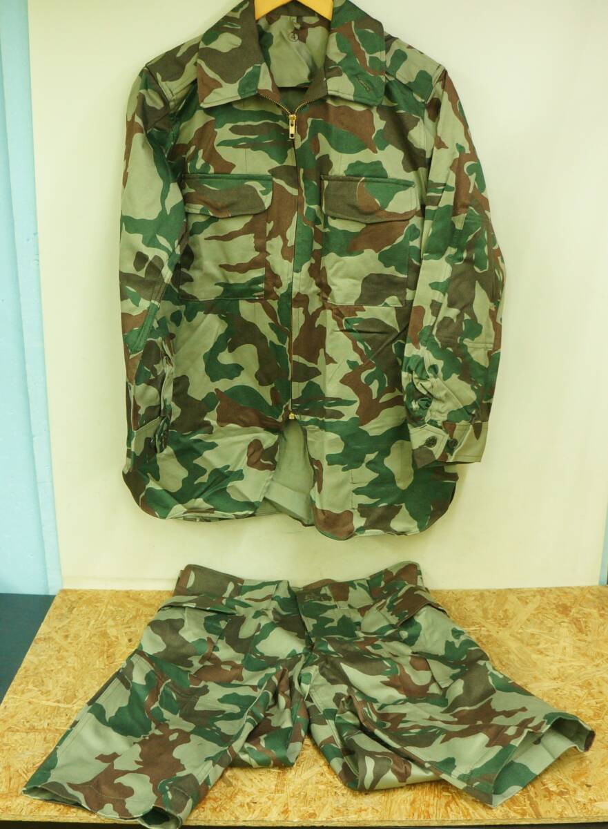 陸上自衛隊 迷彩服 4号 官給品 防衛庁 1984年製 上下セット　中古品　使用感無し_画像1