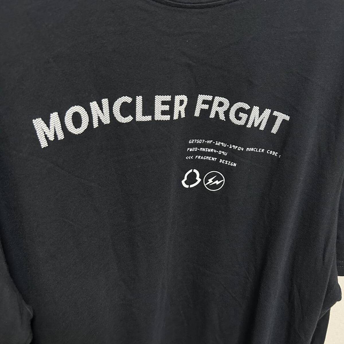 【レア】【最安値】MONCLER モンクレール　フラグメント　ロンT 長袖　Tシャツ　黒　M_画像2