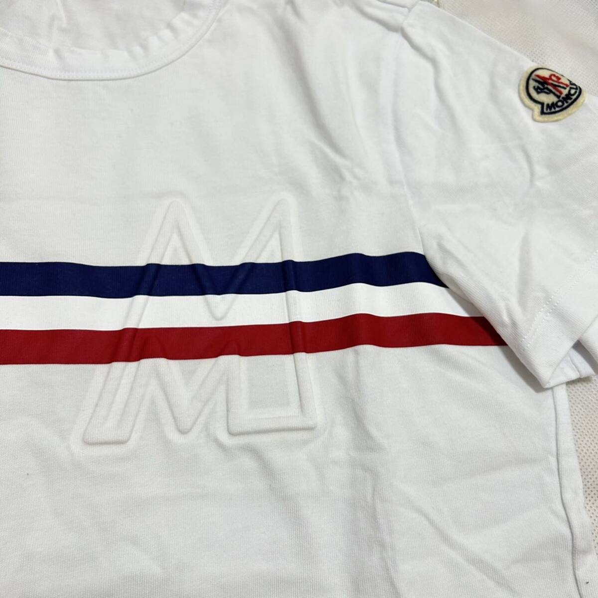 【美品】【最安値】MONCLERモンクレール 半袖Tシャツ ワッペン 白 XSの画像2