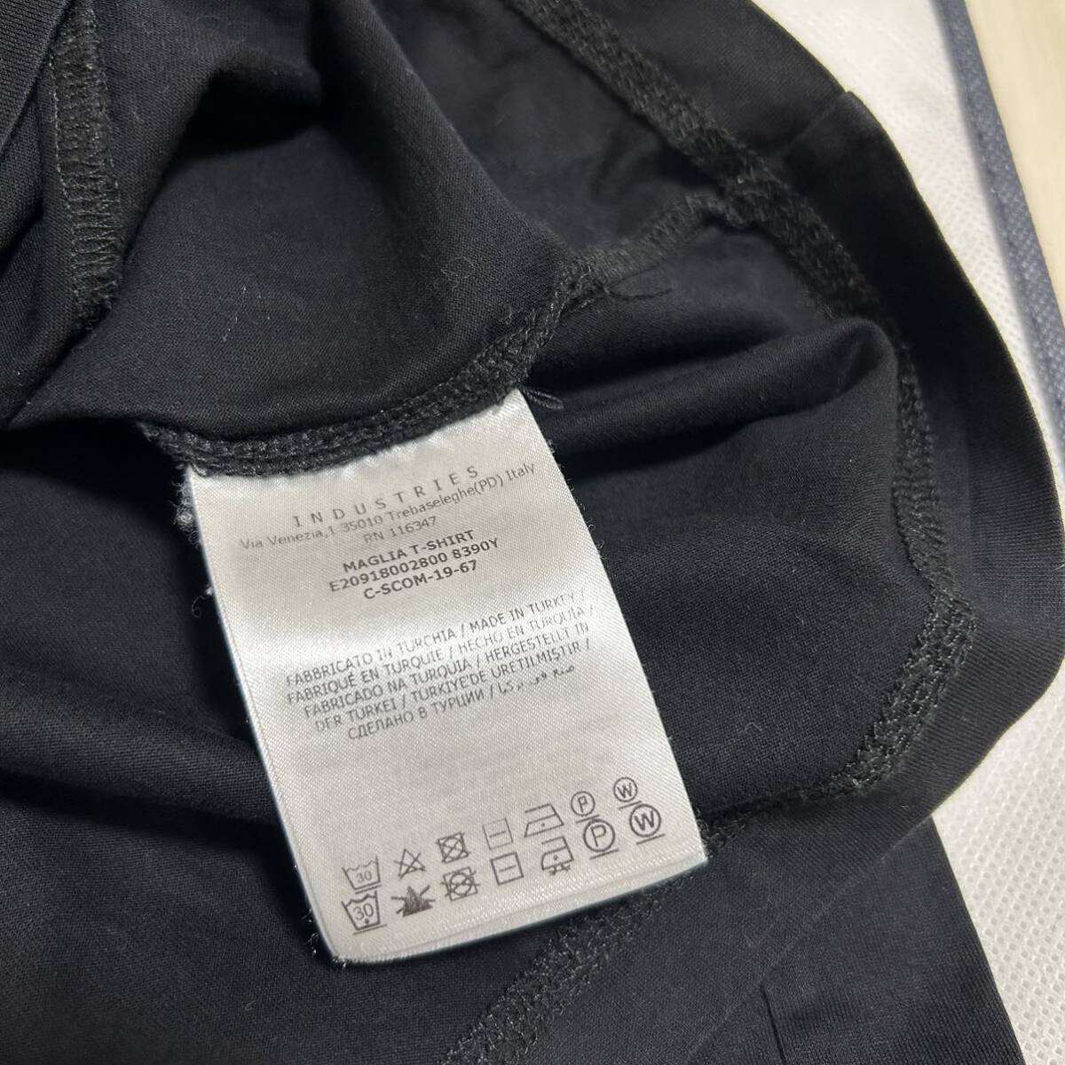 【美品】MONCLER モンクレール　ラバーワッペン　半袖　Tシャツ　黒　XL