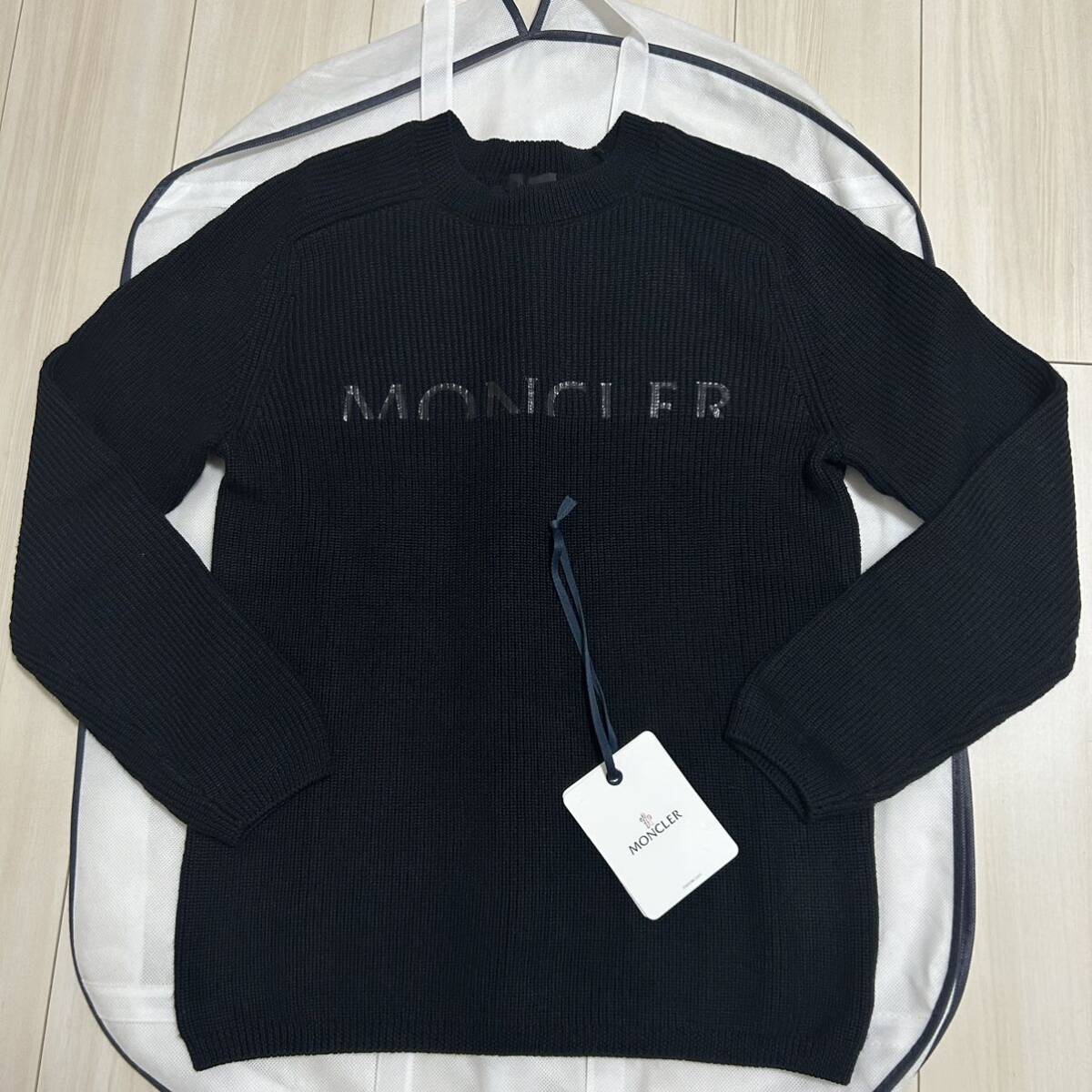 【レア】【最安値】MONCLER モンクレール ニット トレーナー 黒 Mの画像1