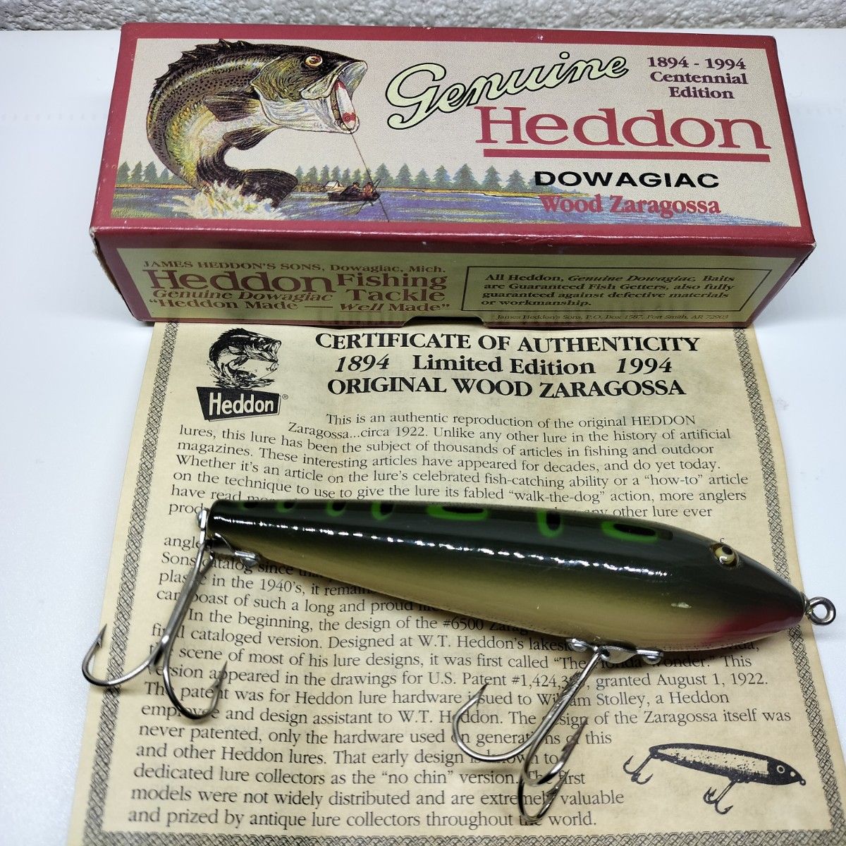 【極美品】Heddon Zaragossa  ヘドン　ザラゴッサ  新品未使用