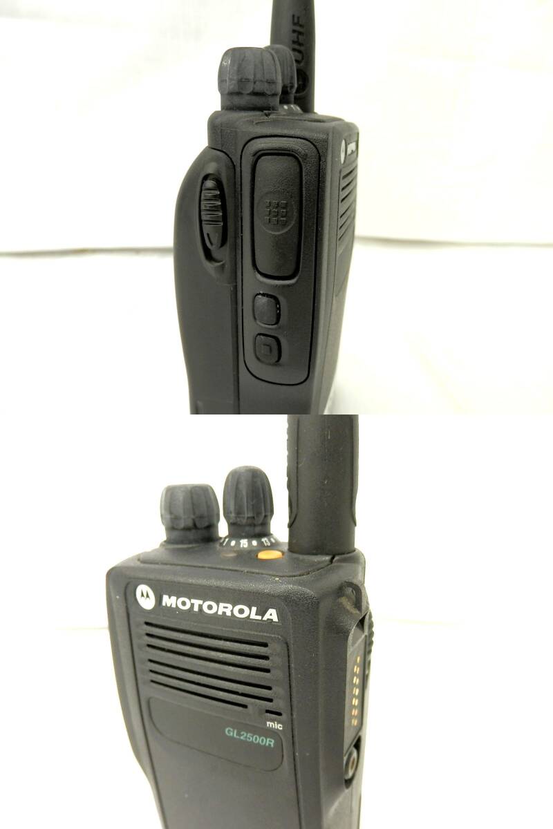 ●MOTOROLA モトローラ 小型無線機 GL2500R 2012年製 充電器付き_画像8
