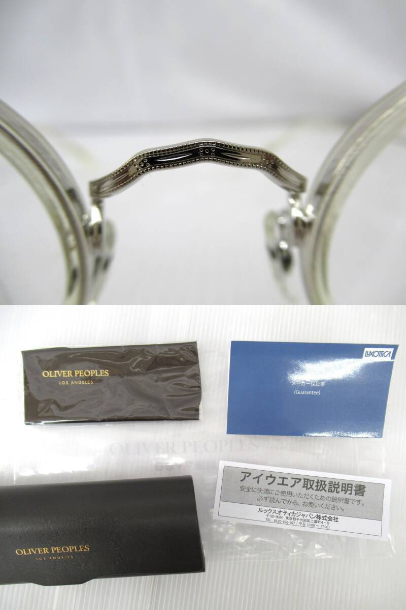 展示品 オリバーピープルズ OLIVER PEOPLES MP-8-XL 46□24-145 S/BECR メガネ フレーム_画像10