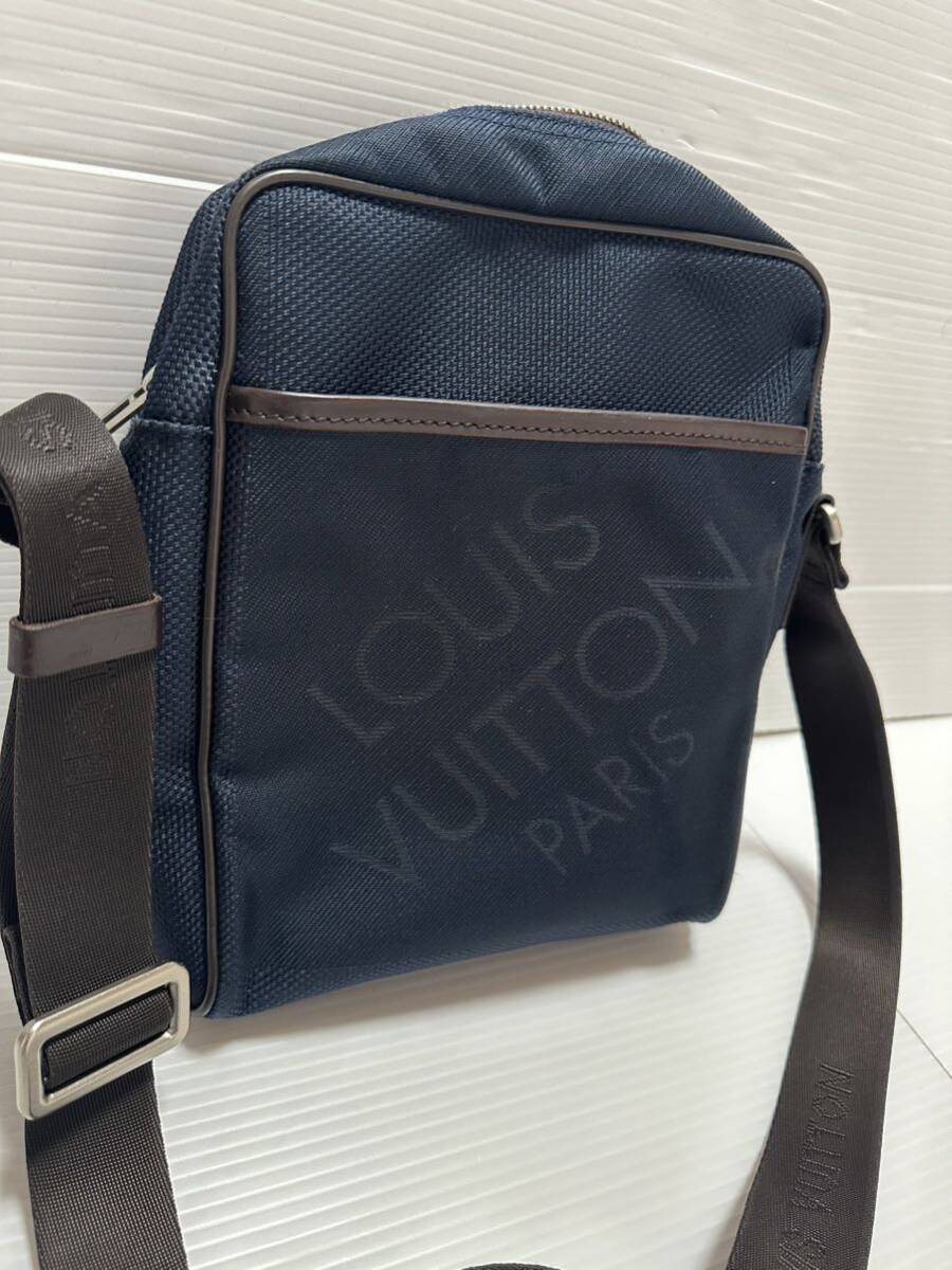 LOUIS VUITTON 正規品ダミエジェアン シタダンNM ショルダーバッグ ブルーオセアン メンズ レディース 紺 N41437 SP3171美品_画像8