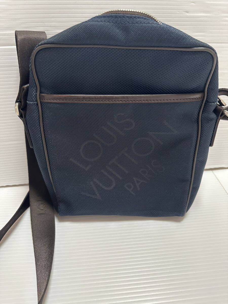 LOUIS VUITTON 正規品ダミエジェアン シタダンNM ショルダーバッグ ブルーオセアン メンズ レディース 紺 N41437 SP3171美品_画像10