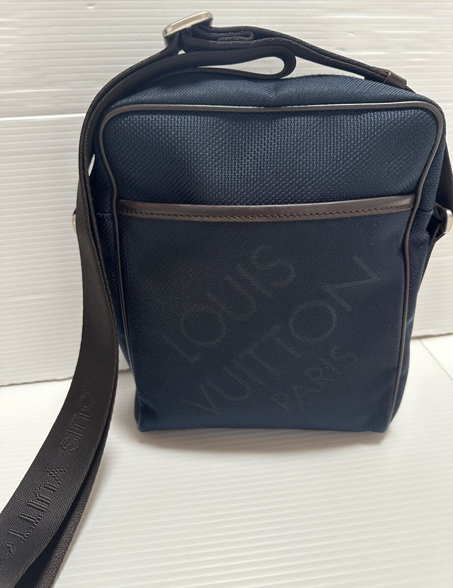 LOUIS VUITTON 正規品ダミエジェアン シタダンNM ショルダーバッグ ブルーオセアン メンズ レディース 紺 N41437 SP3171美品_画像2