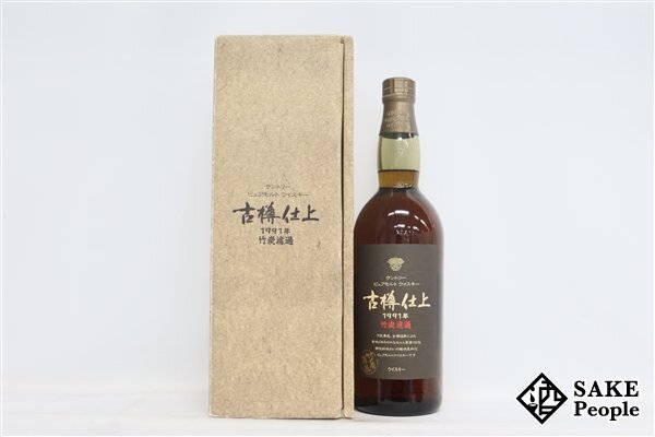 ◇1円～ サントリー ピュアモルト 古樽仕上 1991年 竹炭濾過 750ml 43％ 箱 ジャパニーズ_画像1