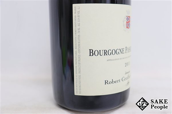 ■注目! ブルゴーニュ・パストゥグラン 2011 ロベール・グロフィエ 750ml 12.5％ フランス ブルゴーニュ 赤_画像3