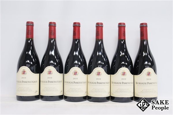 ■注目! ブルゴーニュ・パストゥグラン 2010 ロベール・グロフィエ 750ml 12.5% フランス ブルゴーニュ 赤 6本セットの画像1