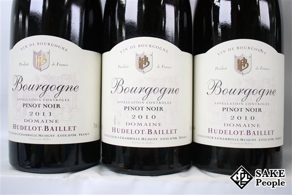 ■注目! ワイン6本セット ブルゴーニュ ピノ・ノワール 2010/2011 ユドロ・バイエ 750ml 12.5％ フランス ブルゴーニュ 赤_画像2