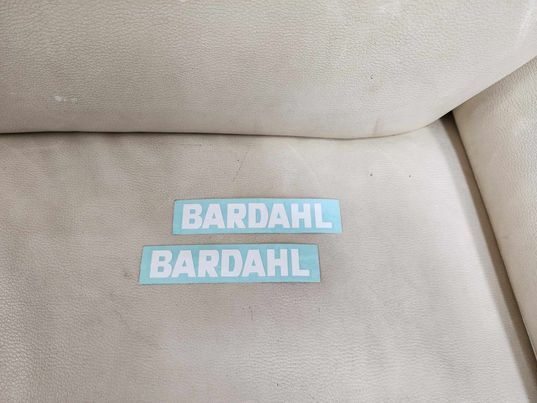 バーダル BARDAHL オリジナルステッカー白抜き　2枚セット　新品_画像1