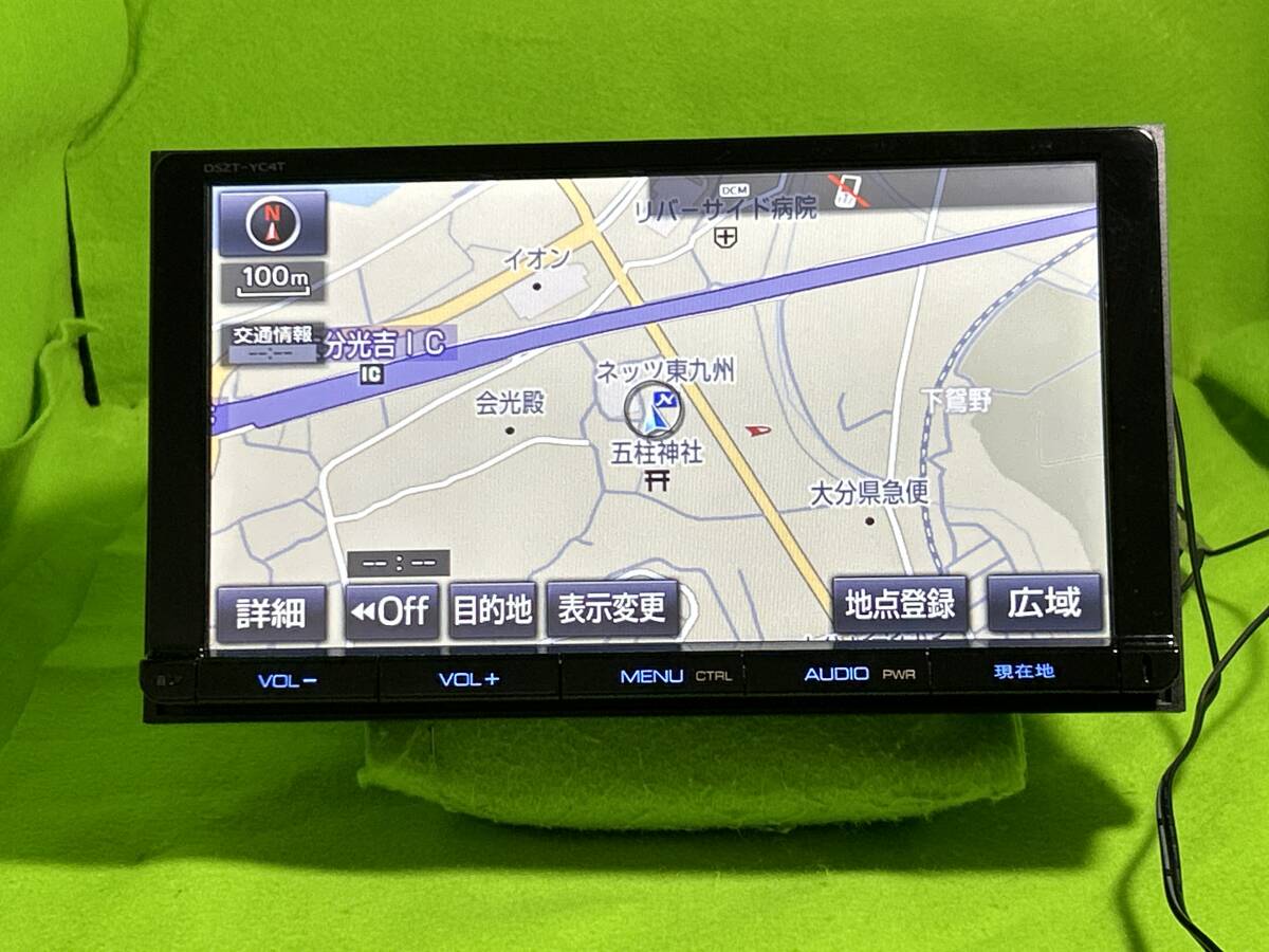 美品 DSZT-YC4T トヨタ純正９インチナビ ロック解除済 Bluetooth対応 地図更新2016年 動作品保証付 一部新品配線付 mini B-CAS付 SP326の画像2