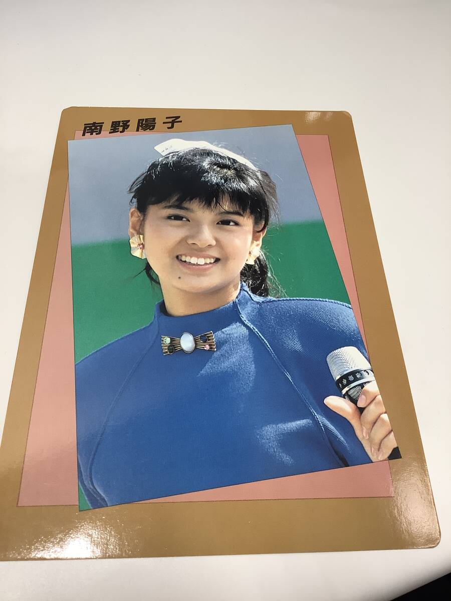 1436◆保管品 南野陽子 下敷き アイドル 女優 歌手 レトロ 文房具 グッズの画像2