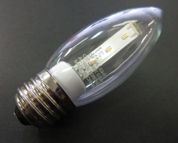 ダイワ シャンデリア電球 LED C37 3000K 0.5W E26　５点