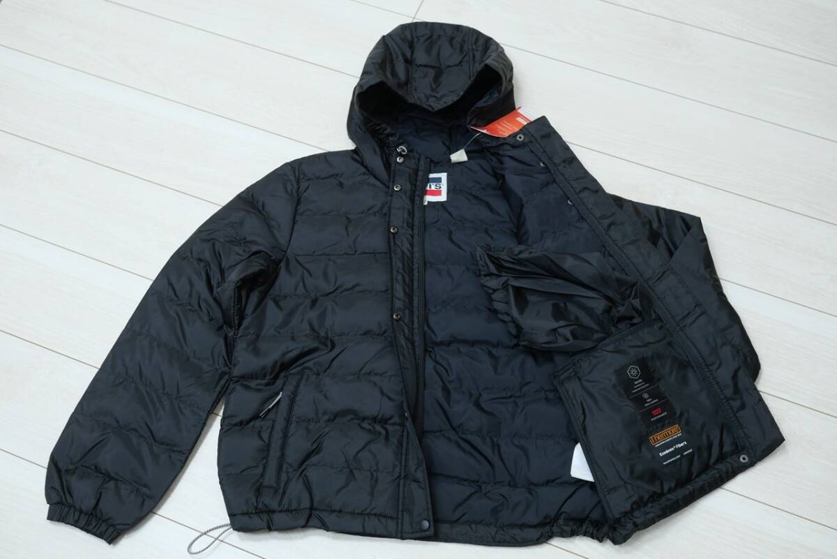 新品リーバイスA0675-0000 JP Lサイズ/US Mサイズ/86-94cm Edie Packable Jacket ジャケット ブラック/黒 レディース_画像4