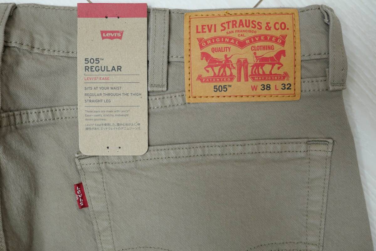  new goods Levi's 00505-2310 W38 505 regular strut beige * gray Timberwolf stretch tsu il ECO EASE
