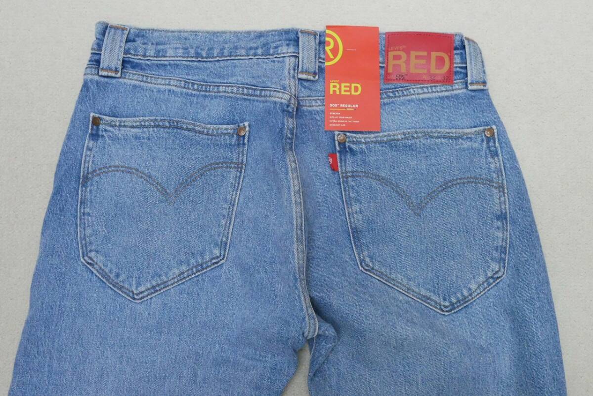 新品リーバイスA2692-0003 W32 Levi's Red LR 505 レギュラー FRONTWATER BLUE インディゴ・ライトユーズド ストレッチデニム_画像6