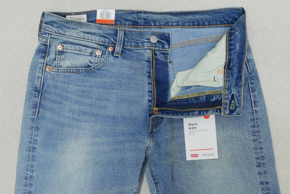  new goods Levi's 00505-2101 W33 505 regular strut indigo * light used WARM stretch Denim winter BIG-E