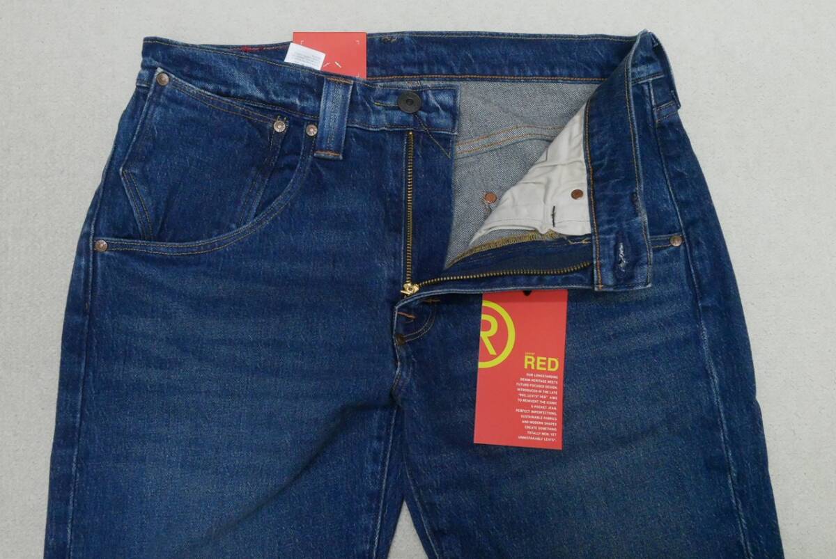 新品リーバイスA2687-0001 W32 Levi's Red LR 502 テーパー MISSISSIPPI RIVER BLUE インディゴ・ダークユーズド ストレッチデニムの画像3