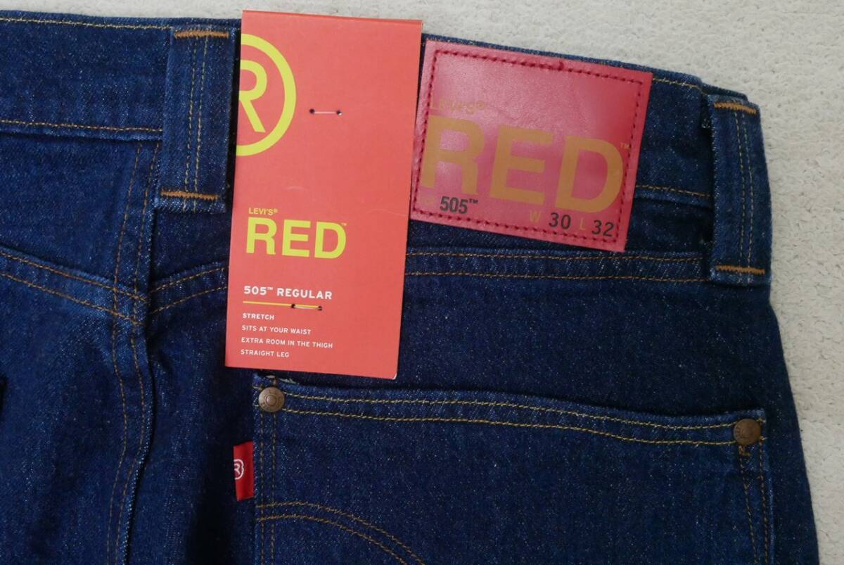 新品リーバイスA2692-0000 W30 Levi's Red LR 505 レギュラー FRONTWATER BLUE インディゴ・リンス/ワンウォッシュ 濃紺 ストレッチデニム_画像5