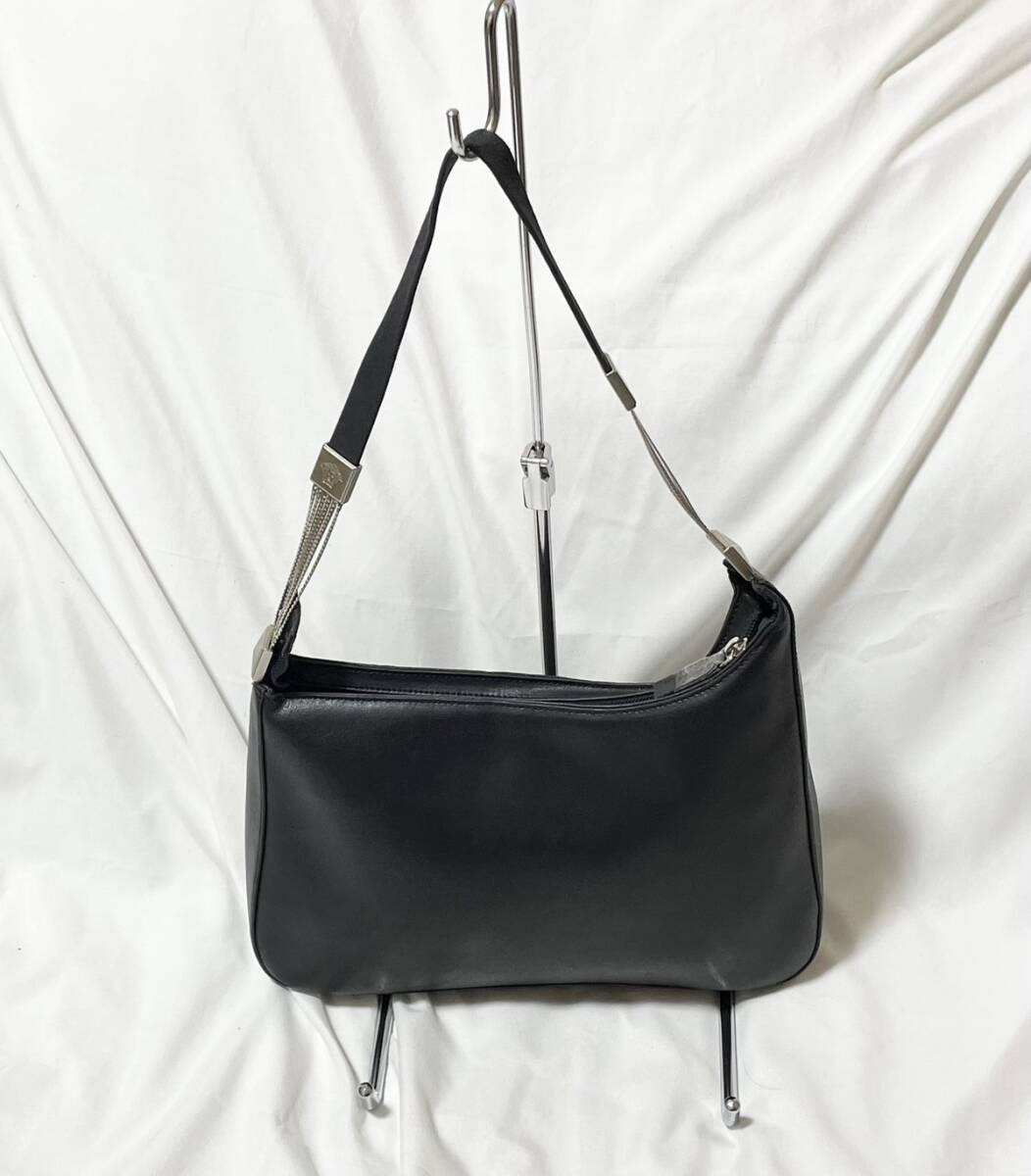  Italy made GIANNI VERSACE Gianni Versace mete.-sa chain leather handbag storage bag attaching 