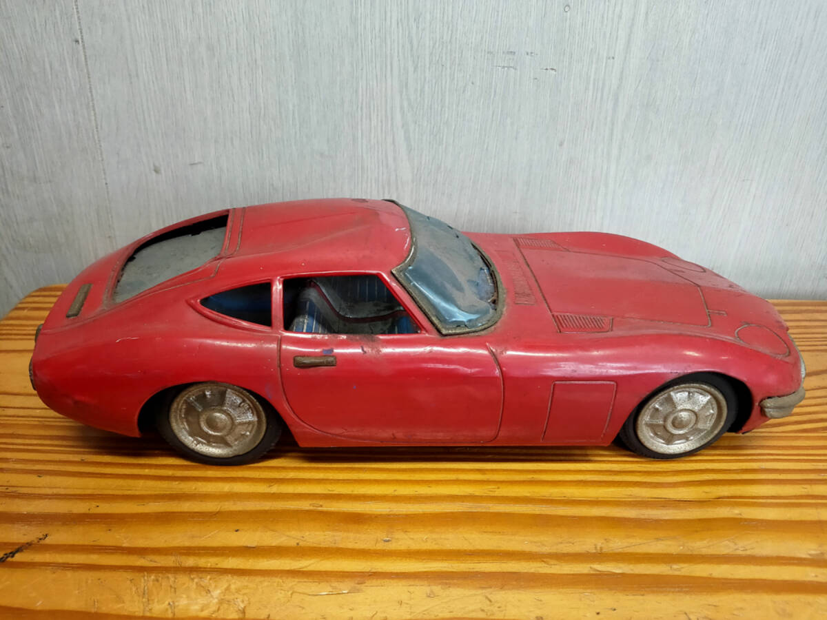 ＡＴＣアサヒ トヨタ2000GT 昭和 レトロ ブリキ 全長約37㎝ ジャンク_画像1