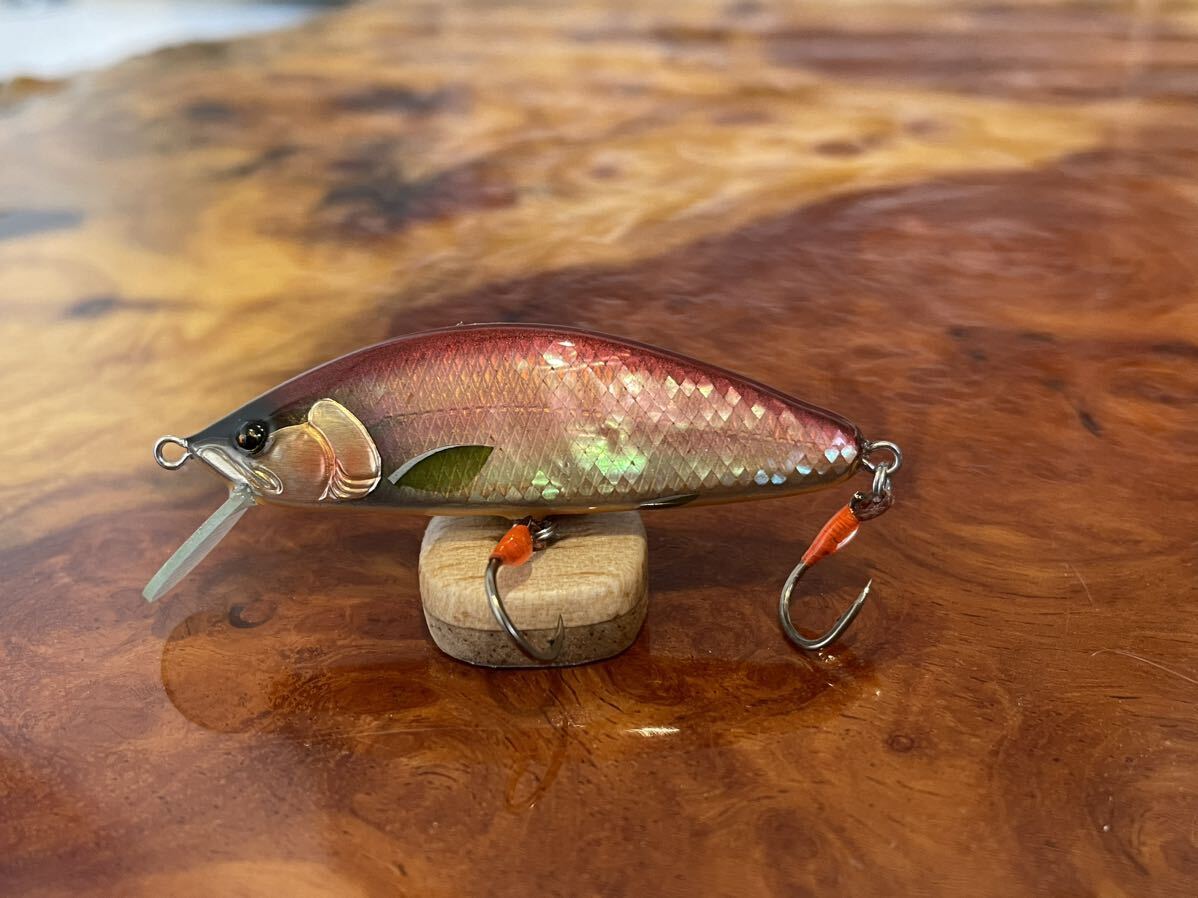 T.C.G Handmade Lures 50s No.18 ハンドメイドミノー アワビ貼り ハンドメイドルアー_画像2