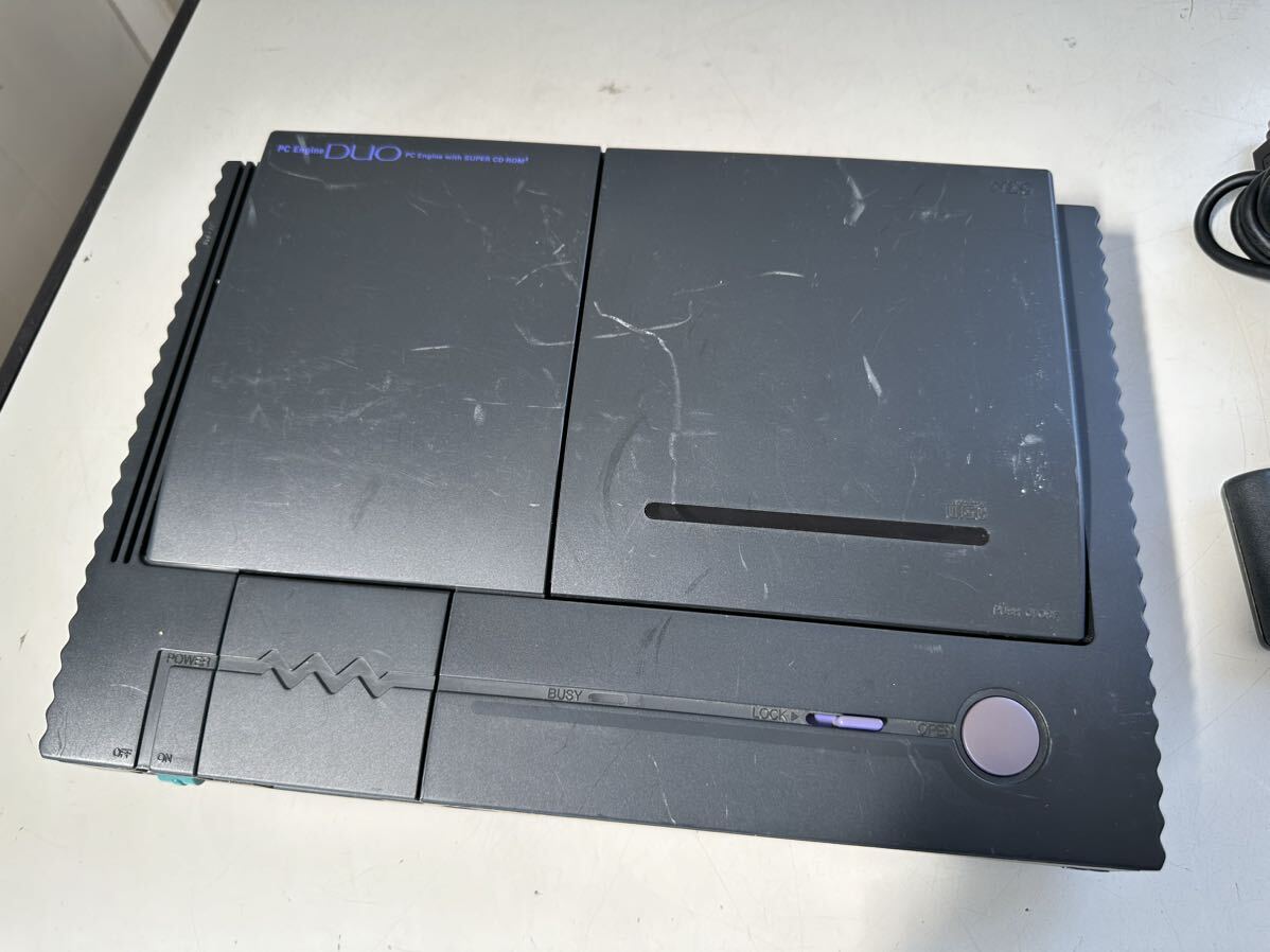 NEC PCEngine Duo PC engine body PI-TG8/ controller / super .. person belabo- man soft only operation not yet verification 