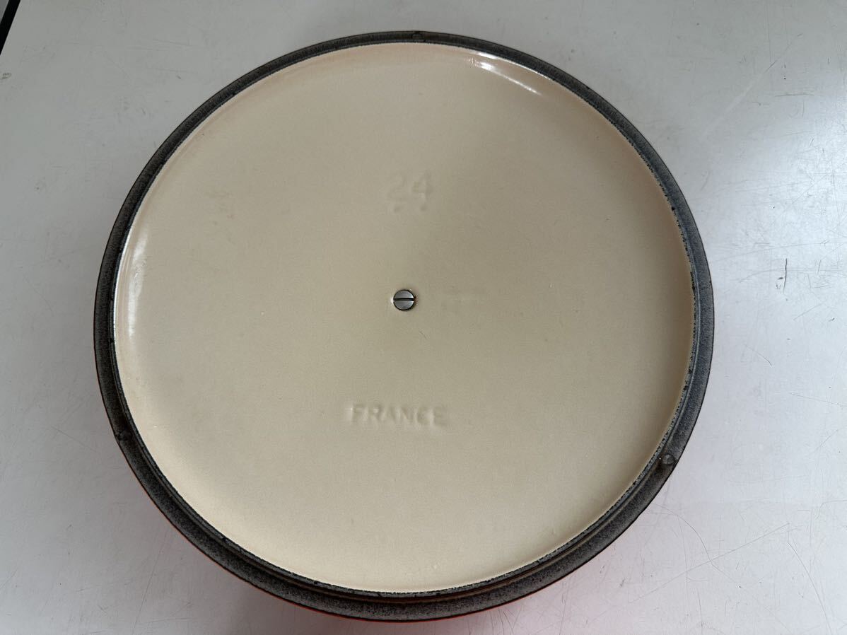 中古品 LE CREUSET 両手鍋 24cm 3/25の画像7