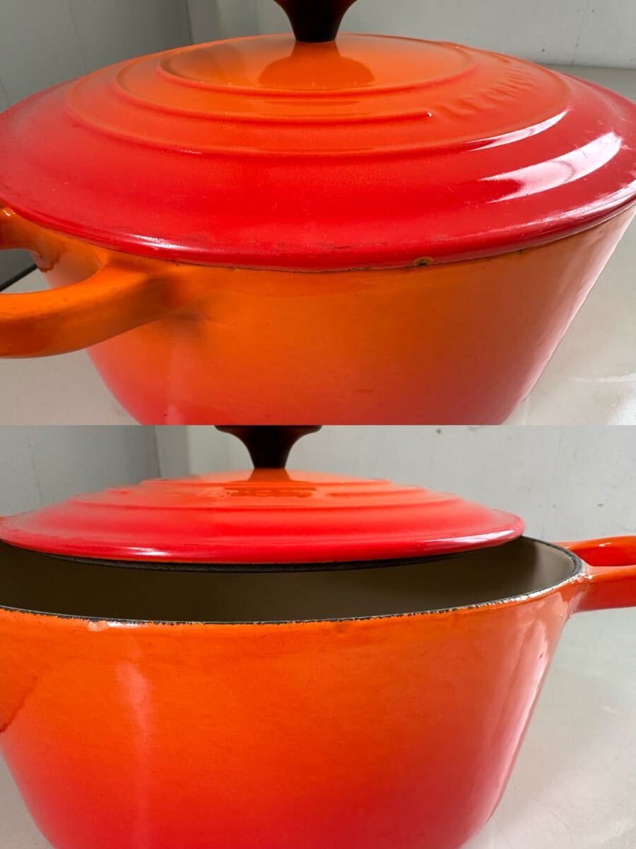 中古品 LE CREUSET 両手鍋 24cm 3/25の画像10