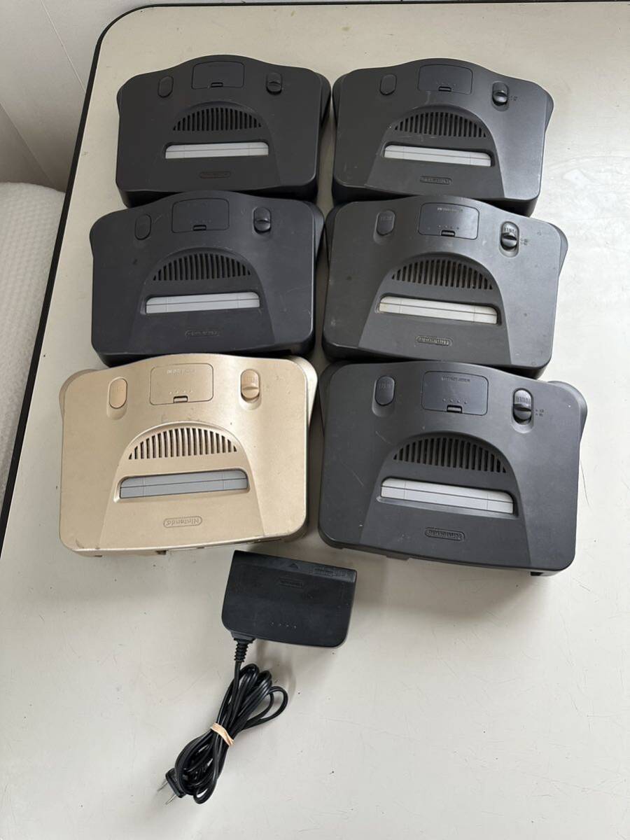 任天堂 ニンテンドー64 NINTENDO64 NUS-001/NUS-002 6台 通電 任天堂 ニンテンドー64 NINTENDO64 NUS-001/NUS-002 6台 通電