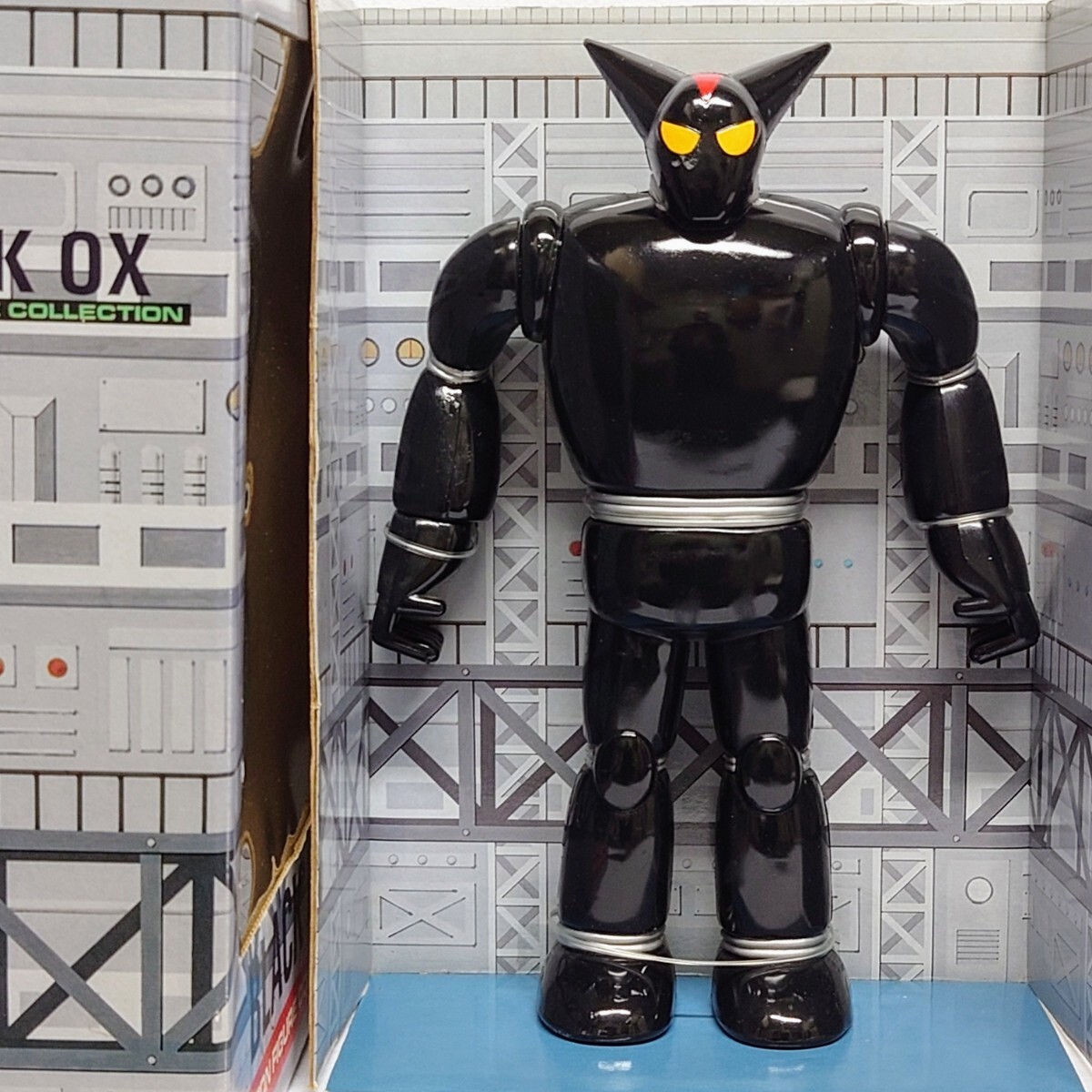  Showa Retro BLACK OX Tetsujin 28 number figure MOTION FIGURE COLLECTION TETSUJIN 28 photographing therefore breaking the seal. unused goods ( robot anime width mountain brilliance )