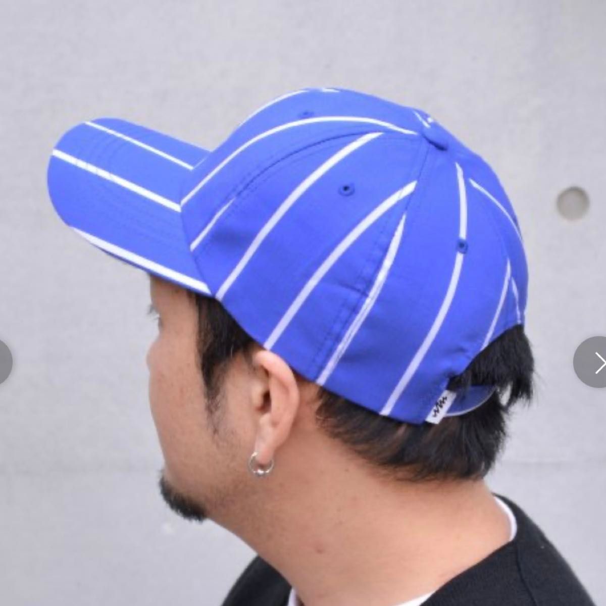 セレブ　CELEB ストライプ　キャップ　ブルー　CAP ローキャップ　綿　青