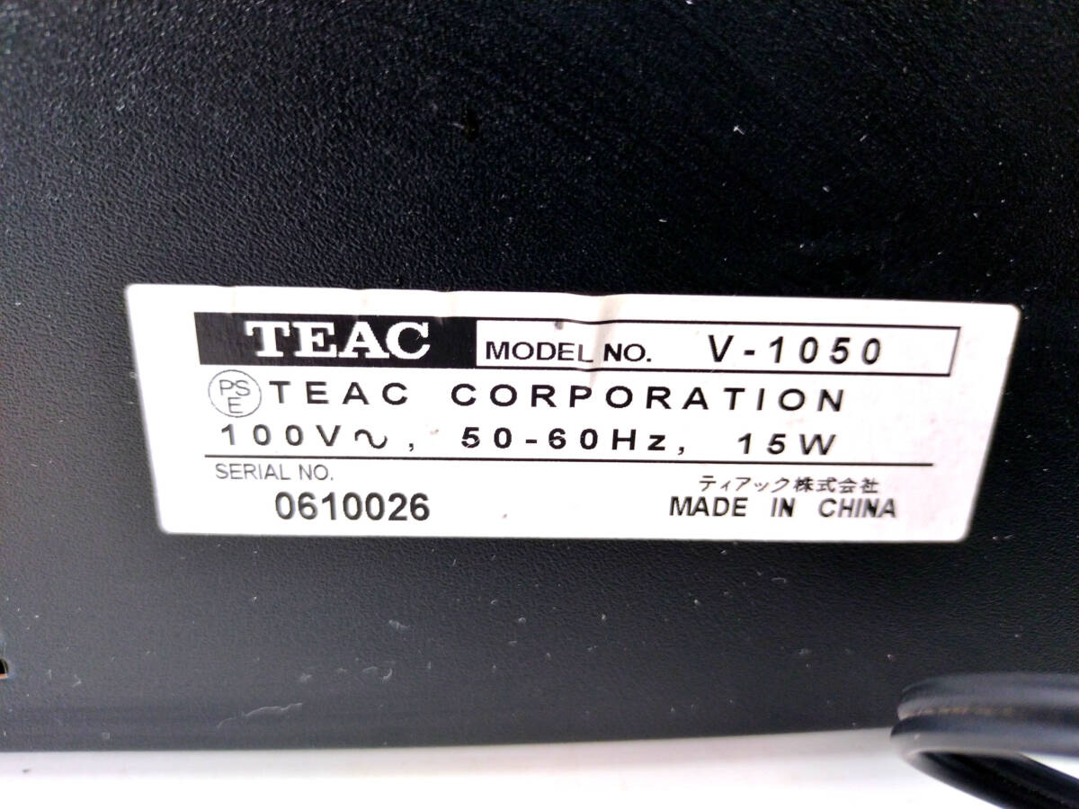 TEAC ティアック カセット デッキ V-1050 3 Head System 3ヘッド カセットテープ プレーヤー オーディオ機器 音響機器_画像5