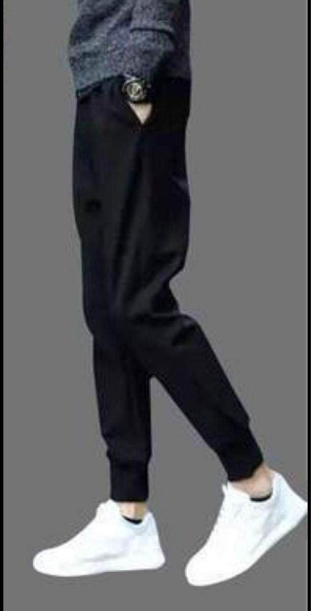 ジョガーパンツ ジャージ 男女兼用 スキニーパンツ 黒 5XL オシャレ 【スリムタイプで小さめです！！サイズ確認必須】
