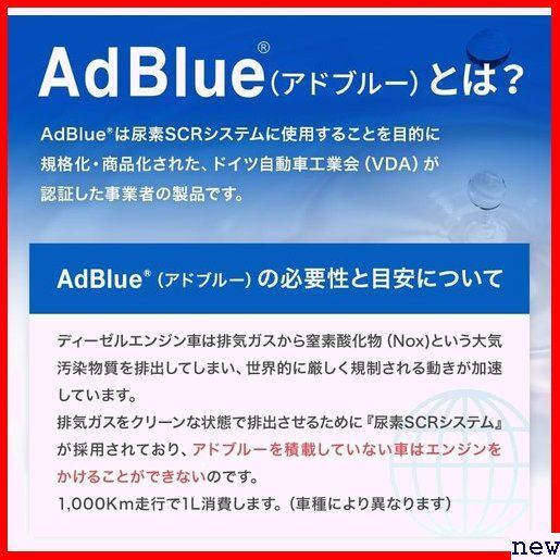 新品◆ サンエイ化学 重機用 ディーゼル車 日本製 高品位尿素水 アドブルー 2L×6本セット AdBlue 461の画像3