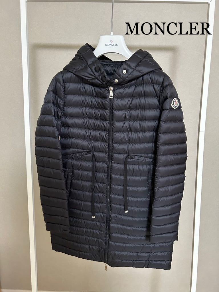 ★モンクレール★MONCLER★BARBEL★サイズ00★ブラック★美品★軽量ロングダウン★正規品_画像1