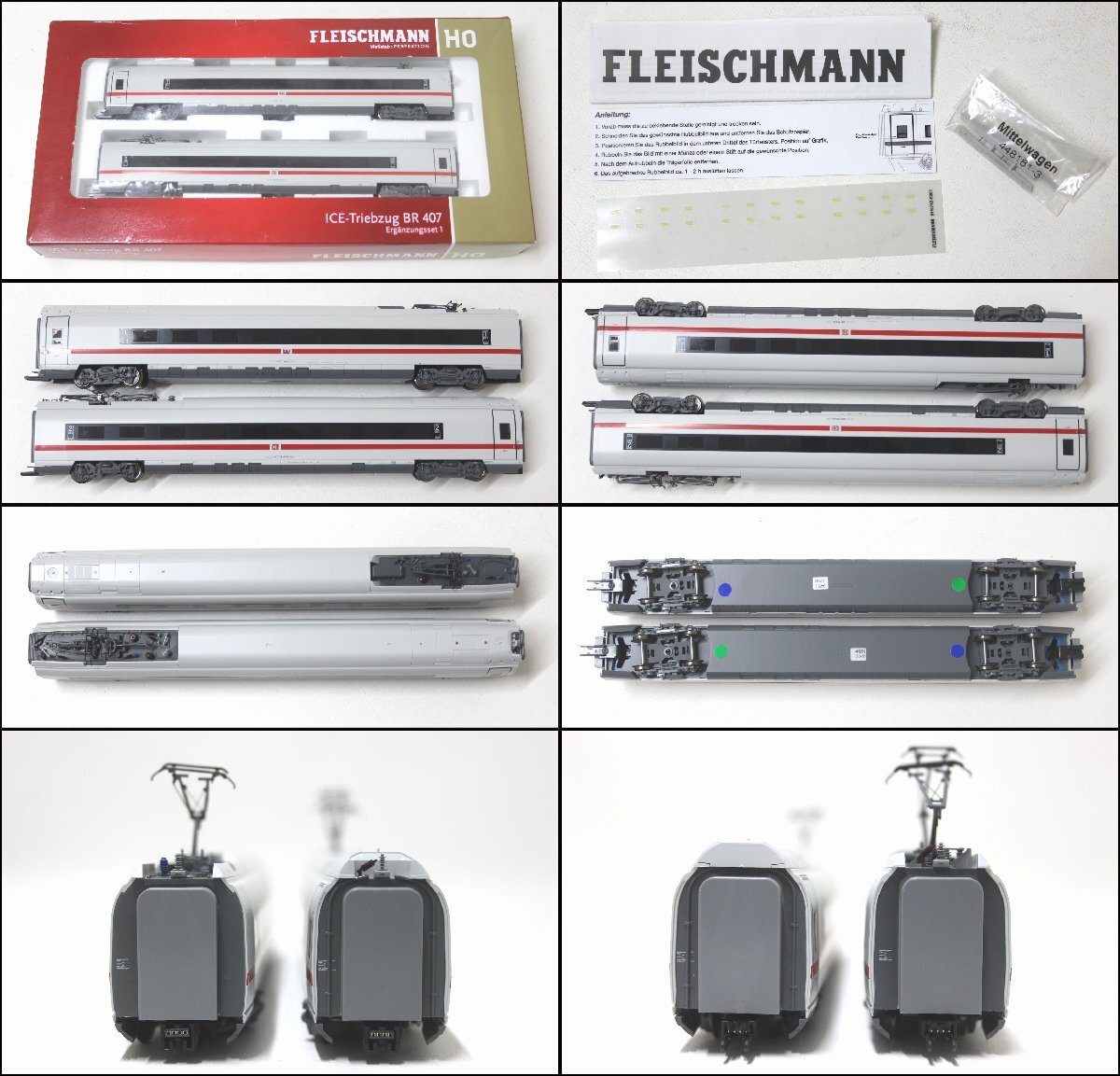 2S713 FLEISCHMANN フライシュマン HOゲージ　448071 + 448181 + 448281　合計8両セット　動作確認済み【ニューポーン】_画像5