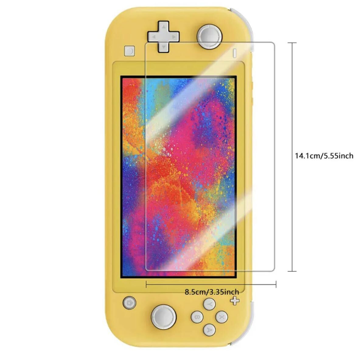 Nintendo Switch Lite用　強化ガラス　保護フィルム　2枚入り_画像1
