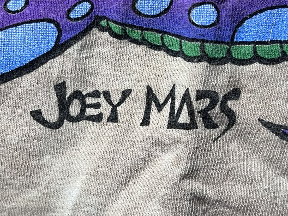 90s 復刻 JOEY MARS ビッグ プリントTシャツ タイダイT XL メキシコ製 ブルー×ベージュ LIQID BLUE リキッドブルー_画像6