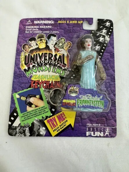 3390　【未開封】UNIVERSAL　STUDIOS　MONSTERS　キーホルダー　セット　狼男・フランケンシュタイン・ミイラ男・半魚人_画像2