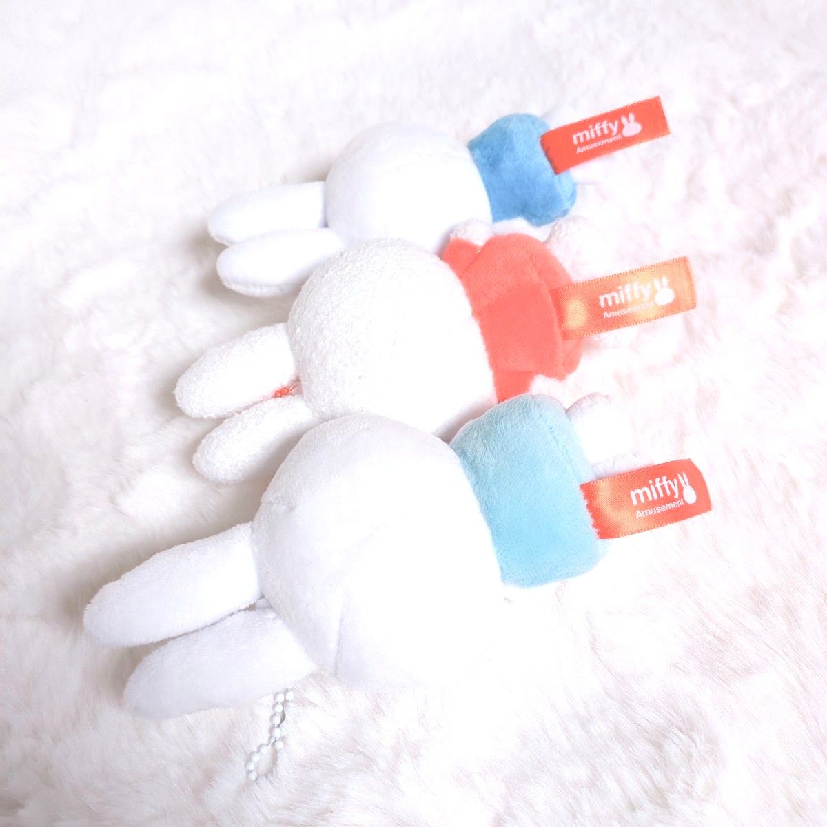 【新品未使用】 人気 ミッフィー miffy 3個セット ぬいぐるみ ストラップ キーホルダー バッグチャーム マスコット 小物